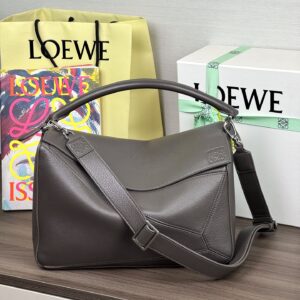 LOEWE Large Puzzle bag in supple grained calfskin